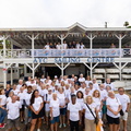 Team photo outside the Antigua Yacht Club