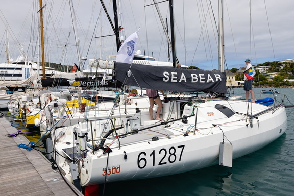 Sun Fast 3300 Sea Bear, fresh from finishing the Transatlantic race in Grenada