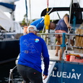 Blue Jay of Portsmouth crew prep the boat