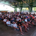 A packed venue for the skippers' briefing