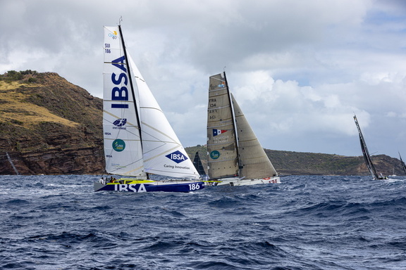 Class40s IBSA, sailed by Albi Bona and Olivier Delrieu's Vicitan 