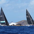 Taz The Carbon Beast sailed by Antiguan Bernie Evan-Wong, alongside Vamoose, Bob Manchester's J/133 
