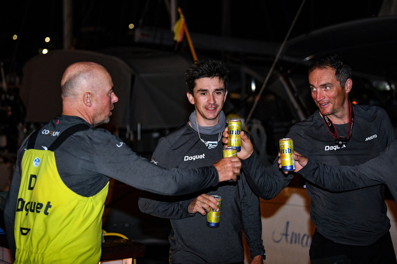 Daguet 3 crew celebrate their race