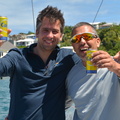 Andrea Fornaro's crew celebrate being back in Antigua