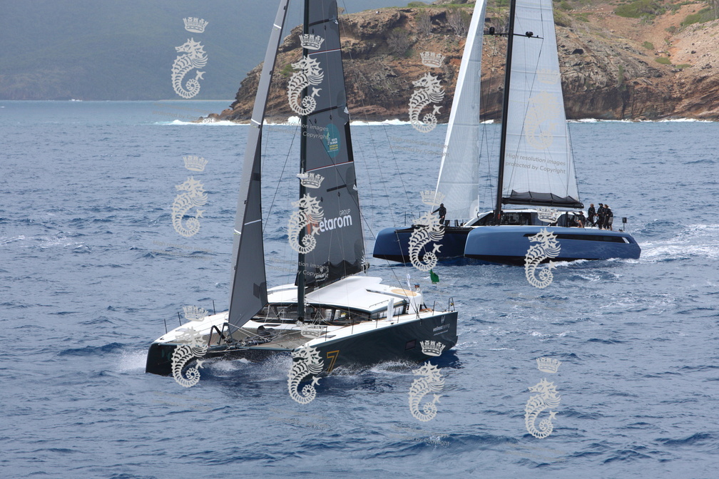 Tosca, Gunboat 68 sailed by Alex Thomson and Mikey Graves alongside MG5 Marc Guillemot