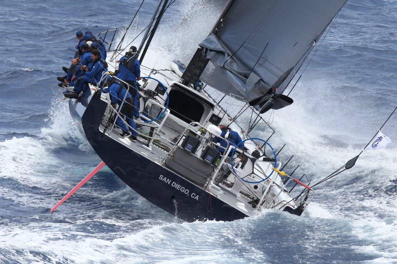 Pyewacket 70, VO70 sailed by Ben Mitchell, owned by Roy P Disney