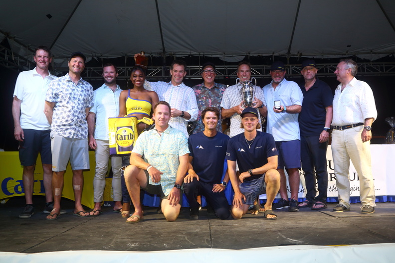 The team of Callisto, 2nd in IRC Zero, the Pac 52 sailed by Kate and Jim Murray