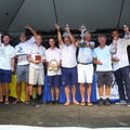 Roy P Disney's crew celebrate winning IRC Overall on board VO70 Pyewacket