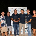 Ned Collier Wakefield and Erik Maris with the crew of Zoulou, the MOD70 which finished 3rd in the Multihull class