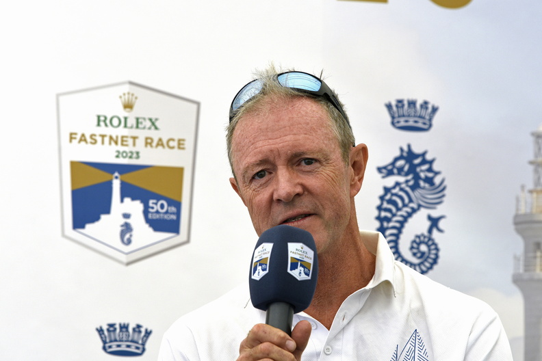 Rolex Fastnet Race 202321 July 2023 Press Conference and Skippers BriefingPaddy Broughton Kialoa llPhoto Rick Tomlinson