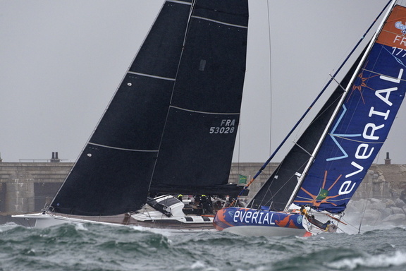 Class40 Everial at the start of the race