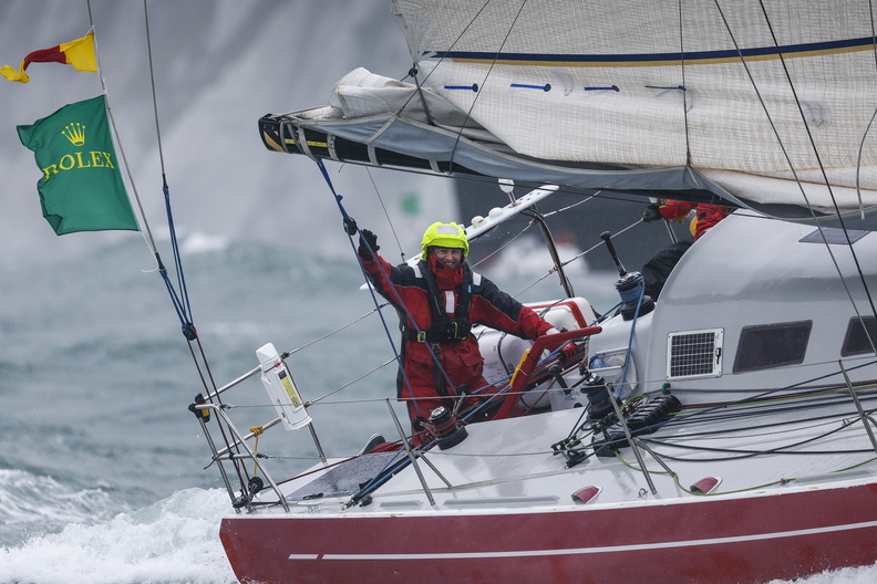 Red, Class40 racing in IRC Zero sailed by Hans Brouwer