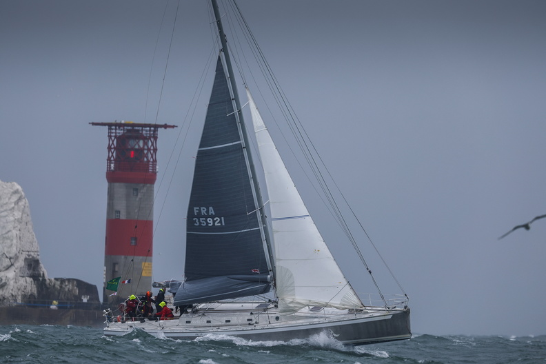 Akela, sailed by Herve d'Arexy in IRC One