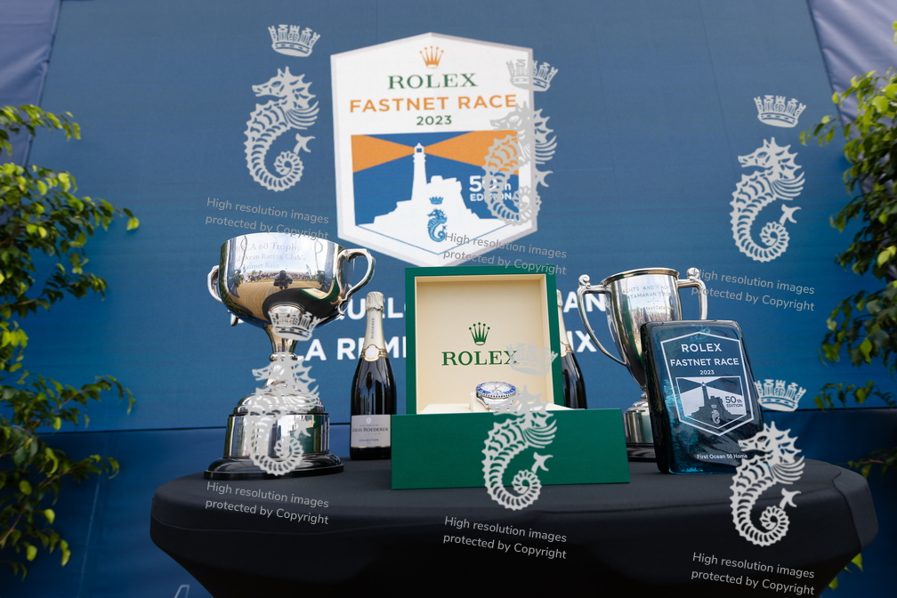 The prizes for first Ultim, first IMOCA, first Ocean Fifty and Monohull Line Honours 