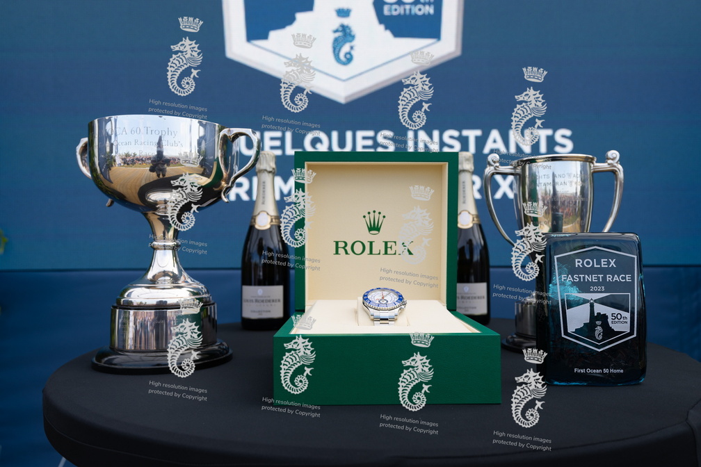 The prizes for first Ultim, first IMOCA, first Ocean Fifty and Monohull Line Honours 