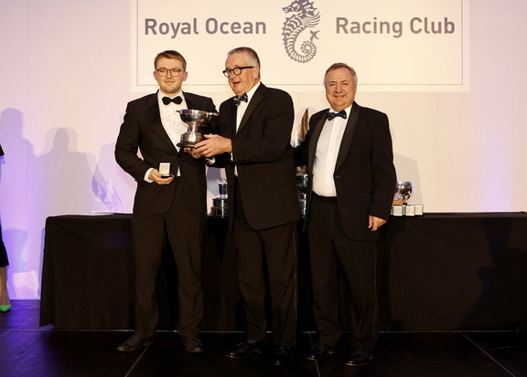 Tigris, owned by Gavin Howe, picks up the Highwayman Trophy for Best Elapsed time of an IRC yacht in the Cervantes Trophy, Morgan Cup, Cowes Dinard St Malo and Castle Rock races