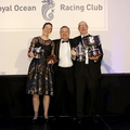 Deb Fish and Rob Craigie of Bellino, with Commodore James Neville