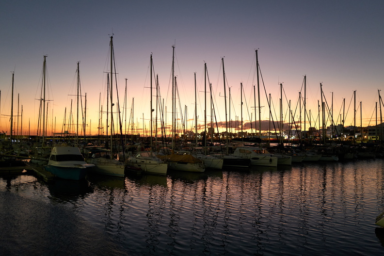 Calm evening in Marina Lanzarote
