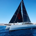 Allegra, custom catamaran sailed by Paul Larsen and owned by Adrian Keller 