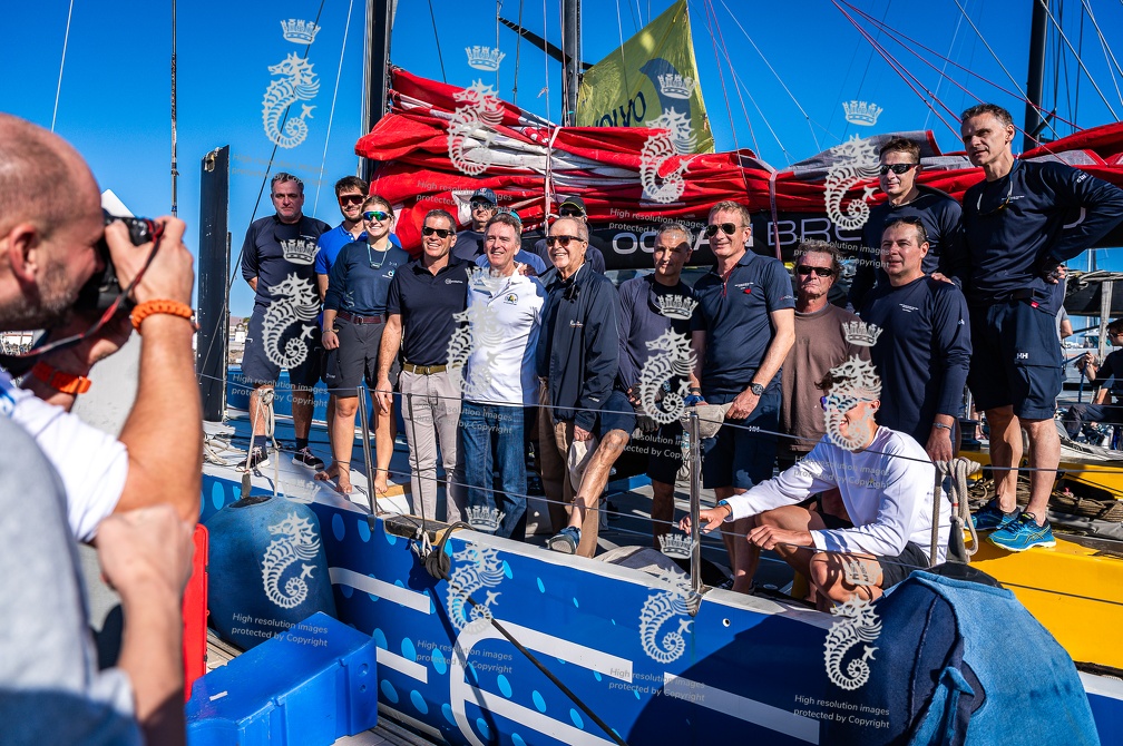 Jose Juan Calero wishes the crew of Ocean Breeze good luck 