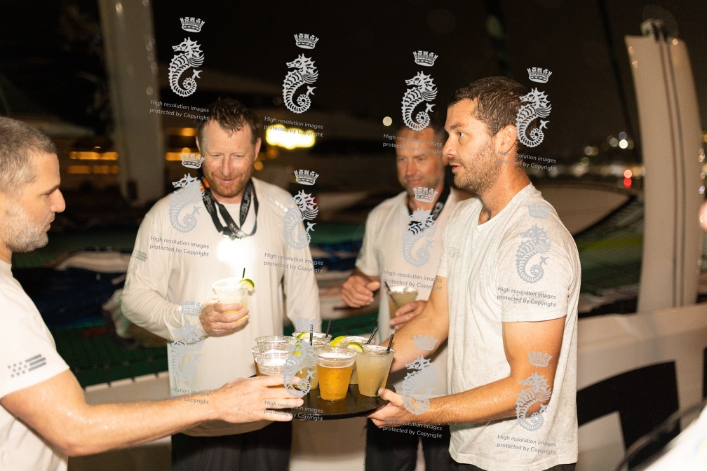 Argo crew dive into cocktails on the dock