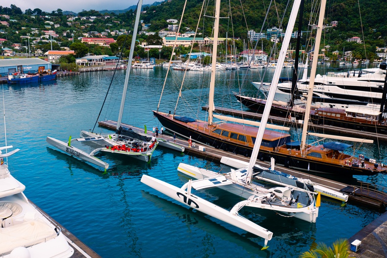 MOD70s Argo and Zoulou at Port Louis Marina