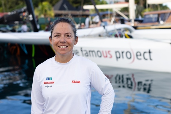Alexia Barrier skipper of MOD70 Limosa