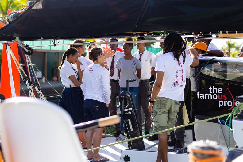 Sailing school students visit Limosa