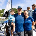 Warrior Won owner and skipper Chris Sheehan is welcomed by family