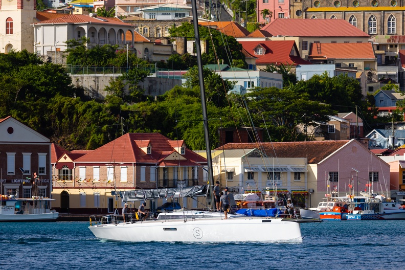 Swan 50 Pimu arrives in Port Louis Marina Grenada