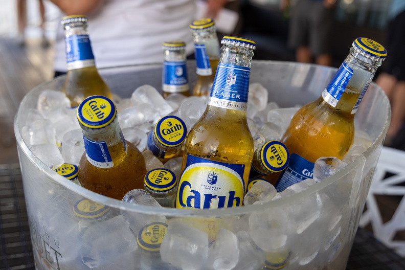 Carib beers - staples of the event