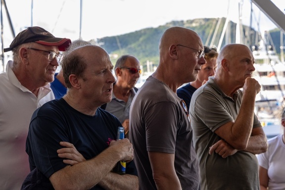 Listening carefully at the Skippers Briefing