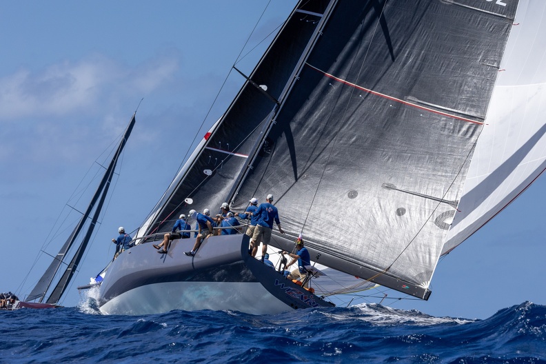 Wizard, Botin 52 sailed by Charlie Enright and owned by Peter and David Askew