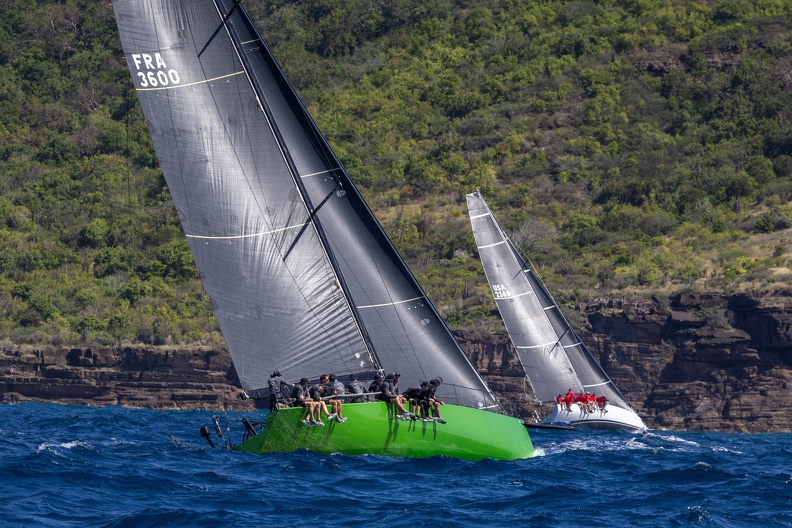 Daguet 3, Ker 46 sailed by Frederic Puzin, alongside Final Final