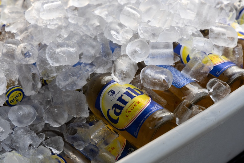 Carib beers, of course!