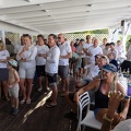 The crews gather at the AYC for the prize-giving