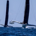 Multihulls Argo and Zoulou duel around the Antigua 360