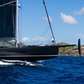 On the bow of EgiWave, Southern Wind 102 sailed by Mauro Montefusco