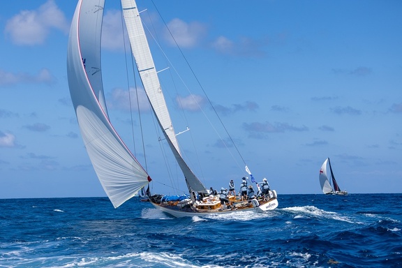 Hound (centre), Nielsen 59 sailed by Tom Stark