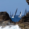 IRC One and Two pass the coastline of Antigua