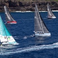 Moana, Marten 49 sailed by Hanno Ziehm leads Class40 Nesenn - Entrepreneurs pour la planete, with Rikki and Final Final in the background 