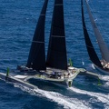 The fleet range in a photo: the classic Nielsen 59 Hound is passed by the high tech MOD70 Zoulou