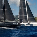 No Limit, outremer 5x racing sailed by Yann Marilley pursues MOD70 Argo