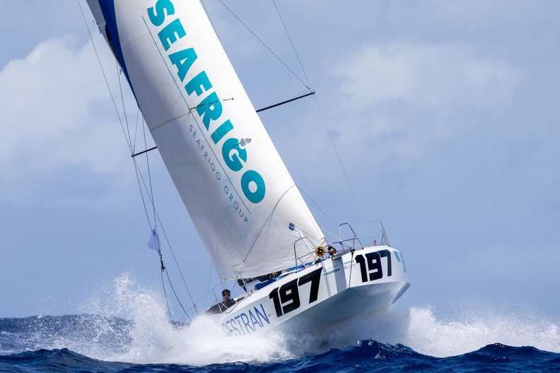 Sogestran Seafrigo (Lahore One) sailed by Guillaume Pirouelle