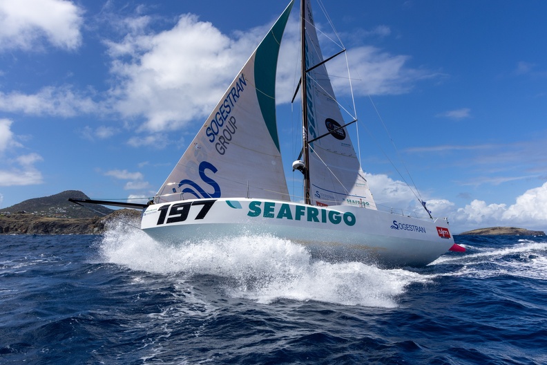 Sogestran Seafrigo (Lahore One) sailed by Guillaume Pirouelle