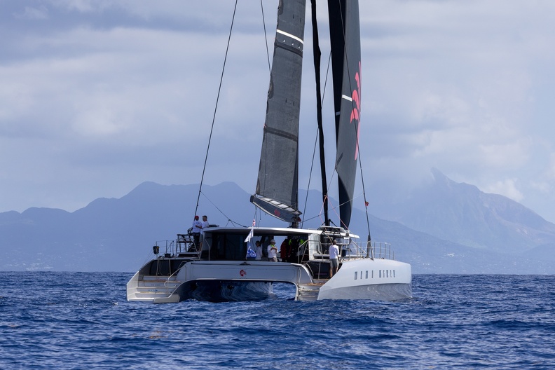 Allegra, the custom catamaran owned by Adrian Keller