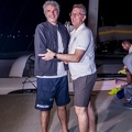 Erik Maris of Zoulou is greeted by Jeremy Wilton, CEO of RORC