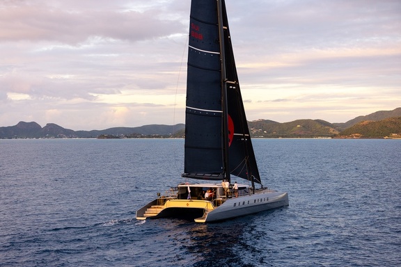 Allegra, Adrian Keller-owned custom catamaran