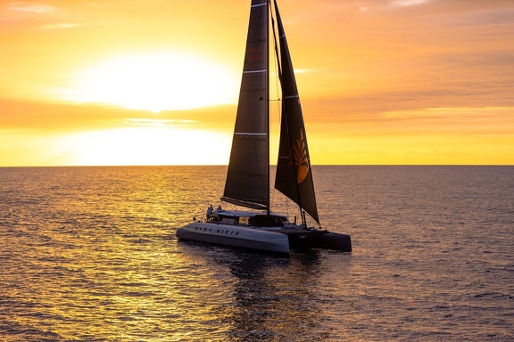 Allegra, Adrian Keller-owned custom catamaran