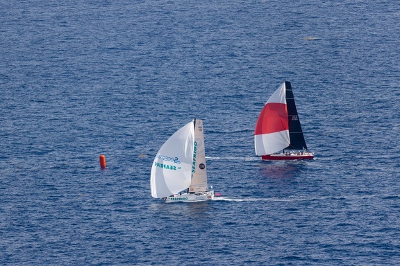 Sogestran Seafrigo (Lhor One) crosses the finish line